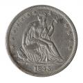 Seated Liberty Half Dollar Almost Uncirculated 1843-O