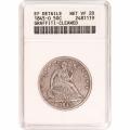Certified Seated Liberty Half Dollar 1845-O EF Details ANACS