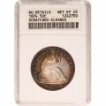 Certified Seated Liberty Half Dollar 1874 AU Details ANACS
