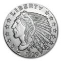 5 oz Silver Round - Incuse Indian