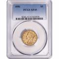 Certified $5 Gold Liberty 1856 XF45 PCGS