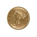 $5 Gold Liberty 1880 AU