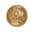 $5 Gold Liberty 1880-S AU