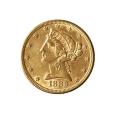 $5 Gold Liberty 1883 AU