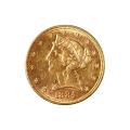 $5 Gold Liberty 1884 AU