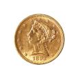 $5 Gold Liberty 1893 AU