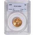 Certified $5 Gold Liberty 1895 MS63 PCGS