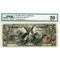1896 $5 Silver Certificate Educational Note) VF20 PMG