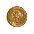 $5 Gold Liberty 1898 AU