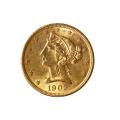 $5 Gold Liberty 1902-S AU