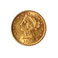$5 Gold Liberty 1906-S AU