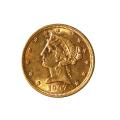 $5 Gold Liberty 1907 AU