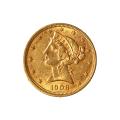 $5 Gold Liberty 1908 AU