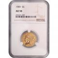 Certified US Gold $5 Indian 1909 AU58 NGC
