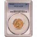 Certified US Gold $5 Indian 1914-S AU55 PCGS