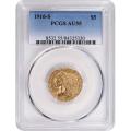 Certified $5 Gold Indian 1916-S AU55 PCGS