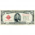 1928B $5 United States Note Red Seal VF
