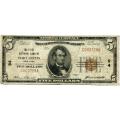 1929 $5 National Bank Note Port Jervis NY Charter #94 Fine