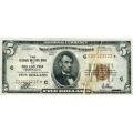 1929 STAR $5 Federal Reserve Bank Note Philadelphia PA VF tear