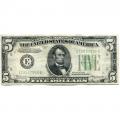 1934 $5 Federal Reserve Note F-VF