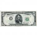 1950 $5 Federal Reserve Note AU