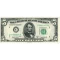 1950C $5 Federal Reserve Note UNC