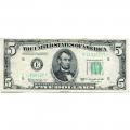 1950D $5 STAR Federal Reserve Note Richmond VA AU