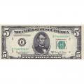 1950B $5 Federal Reserve Note UNC