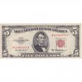 1953 series $5 Red Seal Note F-VF