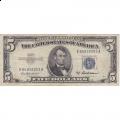 1953 $5 Silver Certificate F-VF