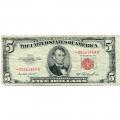 1953 $5 STAR United States Note Red Seal F