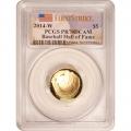 Certified Commemorative $5 Gold 2014-W Baseball Hall Of Fame PR70 PCGS First Strike