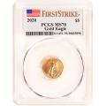 Certified American $5 Gold Eagle 2020 MS70 PCGS First Strike