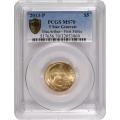 Certified $5 Gold Commemorative 2013-P 5 Star Generals MS70 PCGS