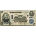 1902 $5 National Bank Note Matawan NJ Charter #6440 F