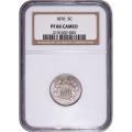 Certified 5 Cent Shield Nickel 1876 PF66 Cameo NGC