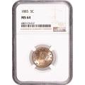 Certified Liberty Nickel 1885 MS64 NGC