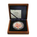 China 2012 Year of the Dragon 5 oz Silver Proof Colorized Coin (w Box & COA) 