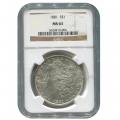 Certified Morgan Silver Dollar 1881 MS63 NGC