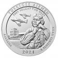 2021-P 5 Ounce Silver ATB Tuskegee Airmen National Historic Site Alabama (w Box and COA)