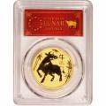 Certified Australia 1 Oz. 2021 Year of the Ox MS70 PCGS First Day of Issue