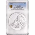 Certified 5 Oz. Silver Quarter Acadia NP 2012-P SP70 PCGS