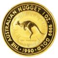 Australian Gold Nugget/Kangaroo One Ounce 1990