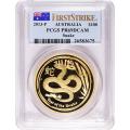 Australia 1 Ounce Gold PF Snake PR69 PCGS