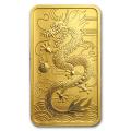 Australia $100 1 Oz. Gold Dragon Bar 2018