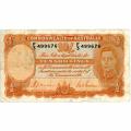 Australia 10 Shillings 1939 P#25a F Short Snorter