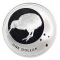 New Zealand $1 One Ounce Silver PF 2010 Kiwi
