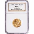 Australia Gold Sovereign 1901M MS62 NGC