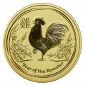 Australian Perth Mint Series II Lunar Gold 2 Ounce 2017 Rooster