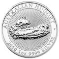 Australia 1 Ounce Silver 2020 "Hand of Faith" Gold Nugget Commemorative